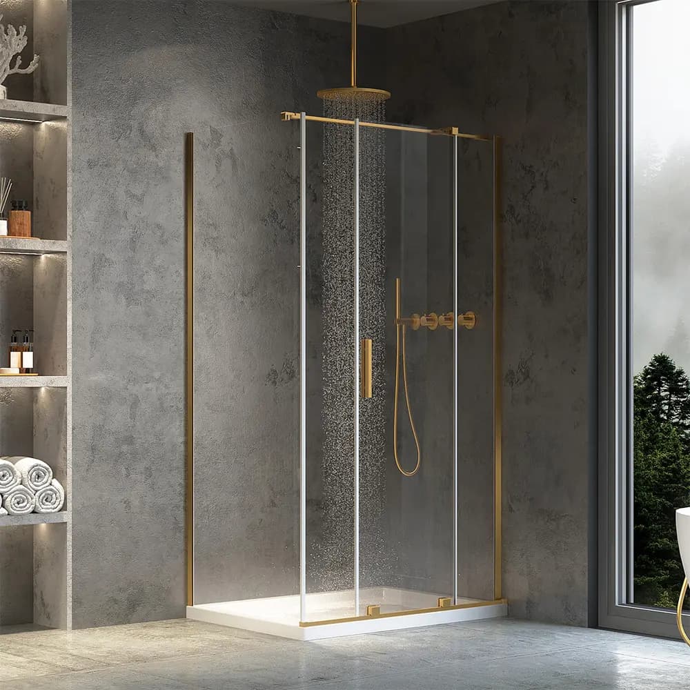 Duschkabine 100x100 mit Pendeltür – Elegant &amp; praktisch bei SONNI