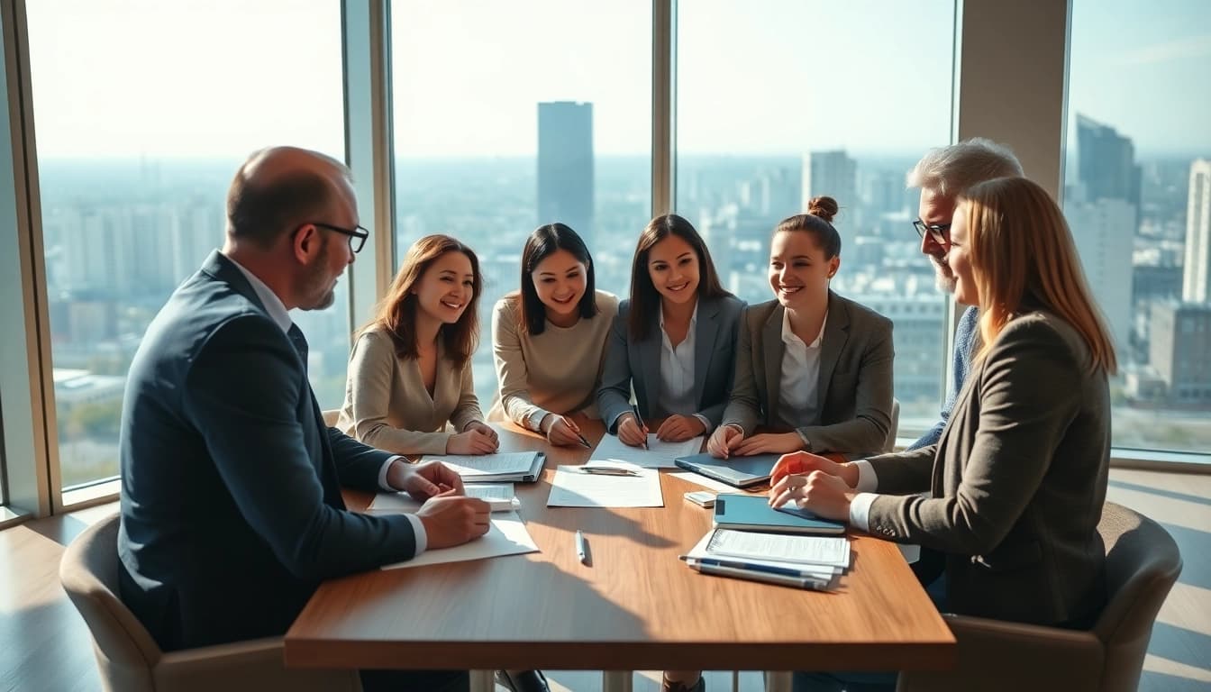 Engaging consultation at http://max-inheritance.co.uk with diverse advisors working on estate planning.