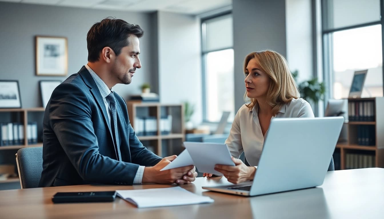 Consultation with a professional attorney at https://www.cohanlegal.com in a modern office environment.
