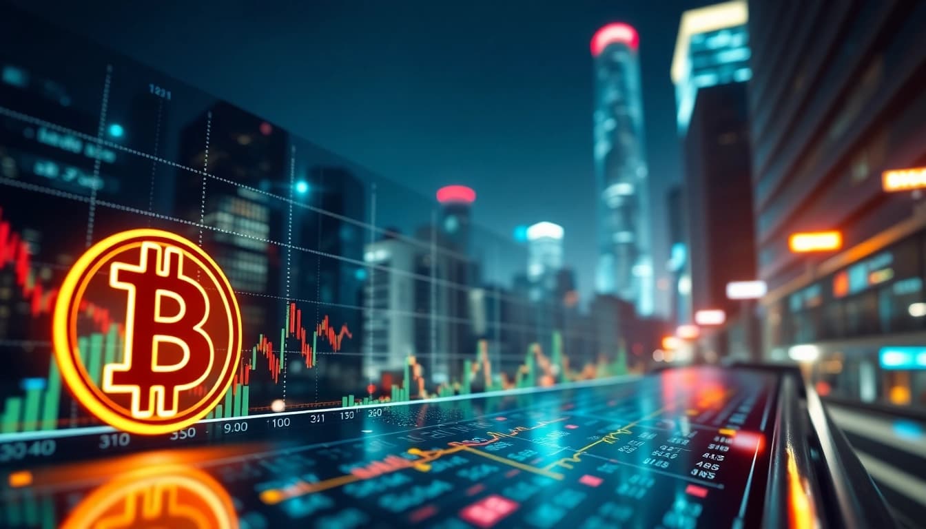 Engaging view of crypto trading interface showcasing vibrant price trends and digital currency.