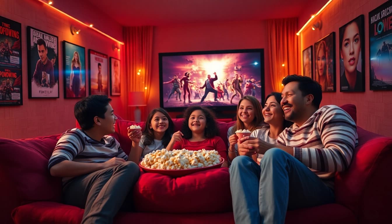 สนุกไปกับการดูหนังเต็มเรื่องบนหน้าจอใหญ่พร้อมสมาชิกครอบครัว