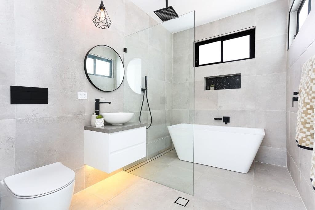 Corner Shower Screen Frameless for Modern Bathrooms