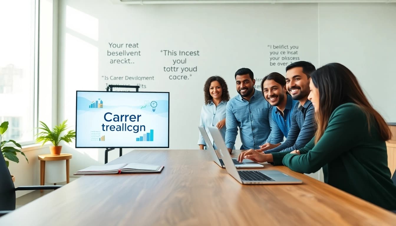 Watch professionals engage in online courses at https://www.careersprints.com, boosting their skills in a modern setting.
