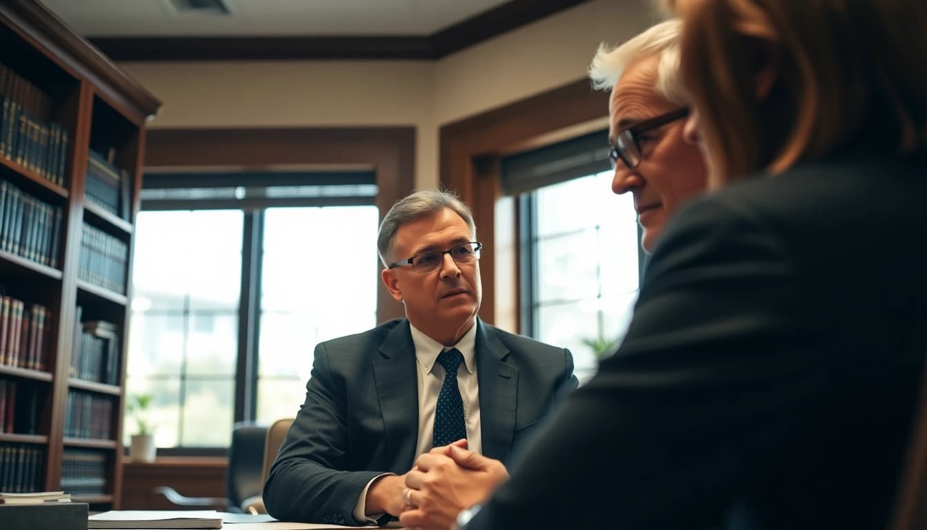 Consultation with a Seattle Social Security Disability Lawyer in an inviting legal office setting.