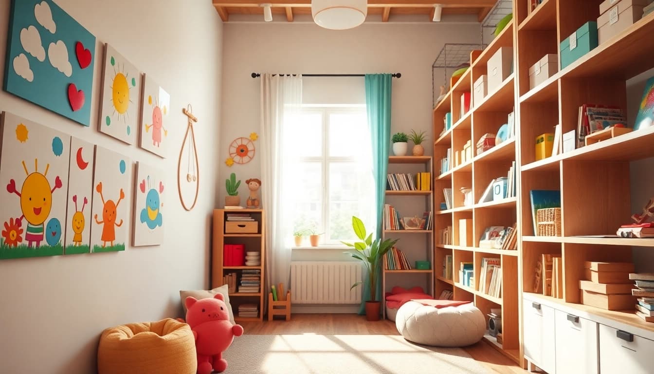 Dévoilez la créativité de iletaitunnuage.fr avec des décorations murales colorées pour enfants.