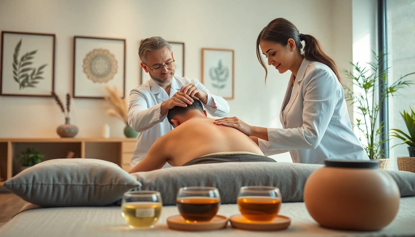 Experience north edmonton acupuncture with a professional practitioner in a serene clinic setting.