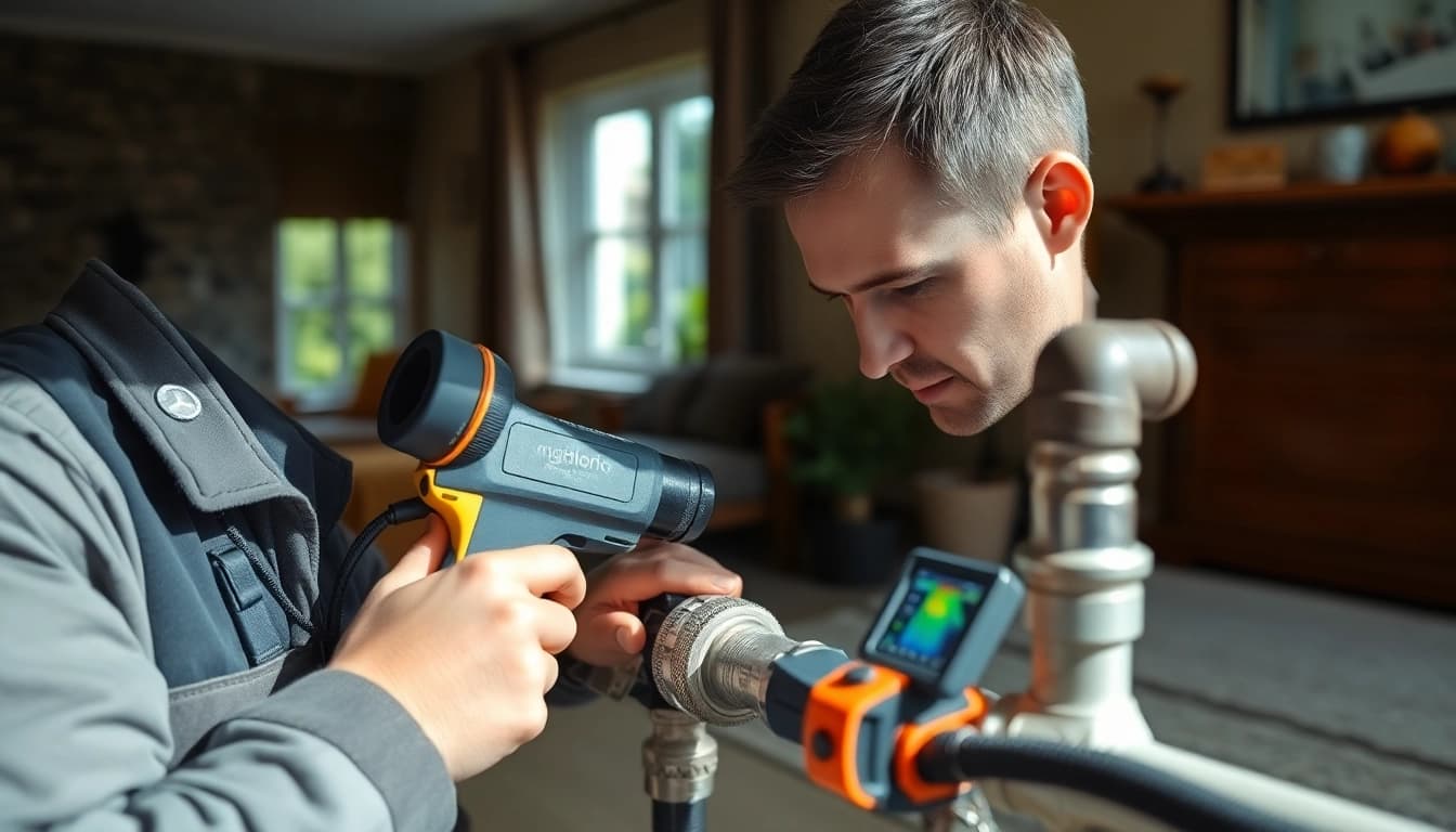 Leak Detection Scotland expert using advanced tools to locate hidden plumbing issues