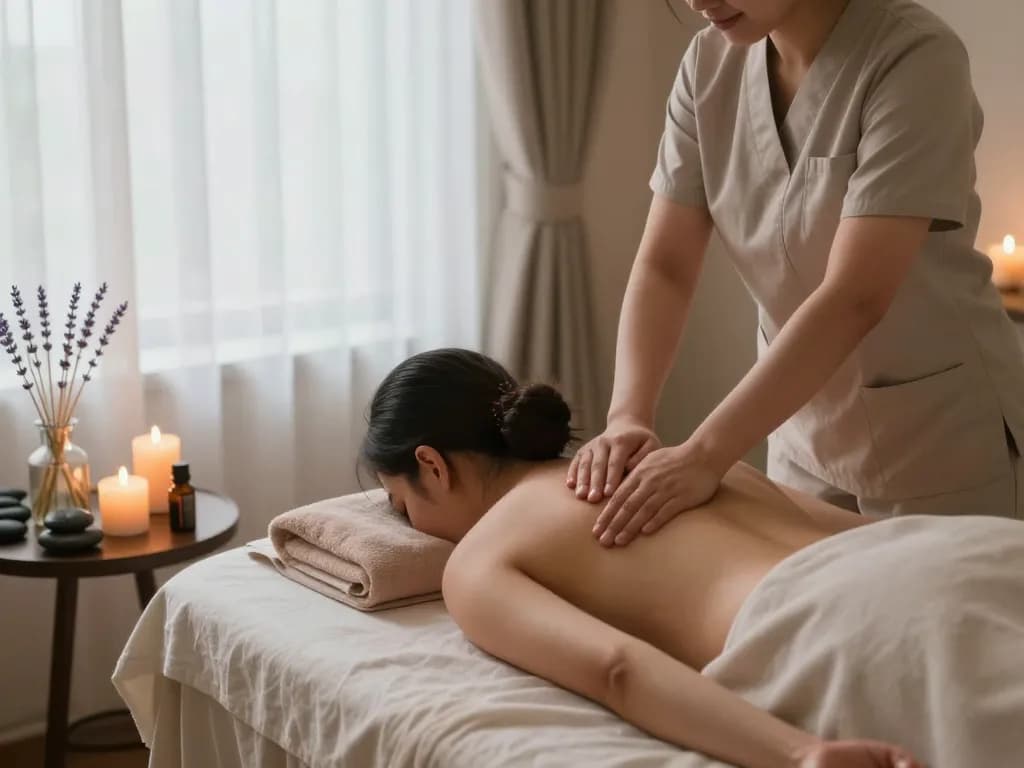 Relaxing 서초스웨디시 massage therapy scene with soothing ambiance and essential oils.