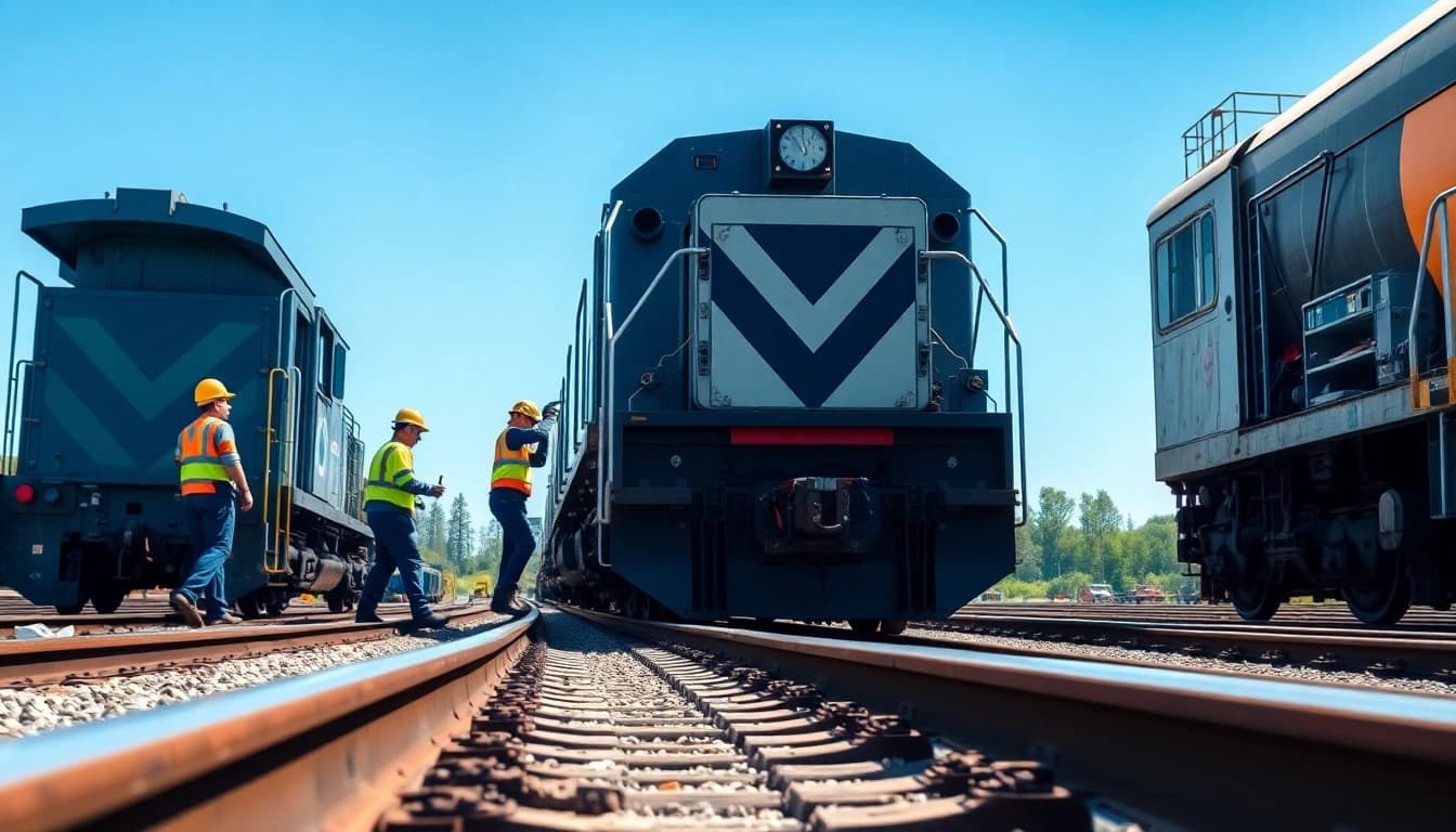 Emergency Railroad Repair Services professionals responding swiftly to critical repairs on train tracks.