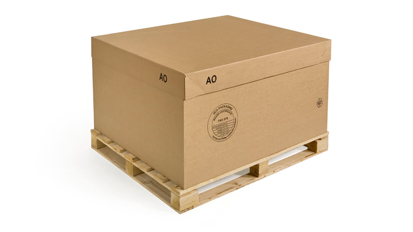 Box palet resistente y sostenible para grandes superficies
