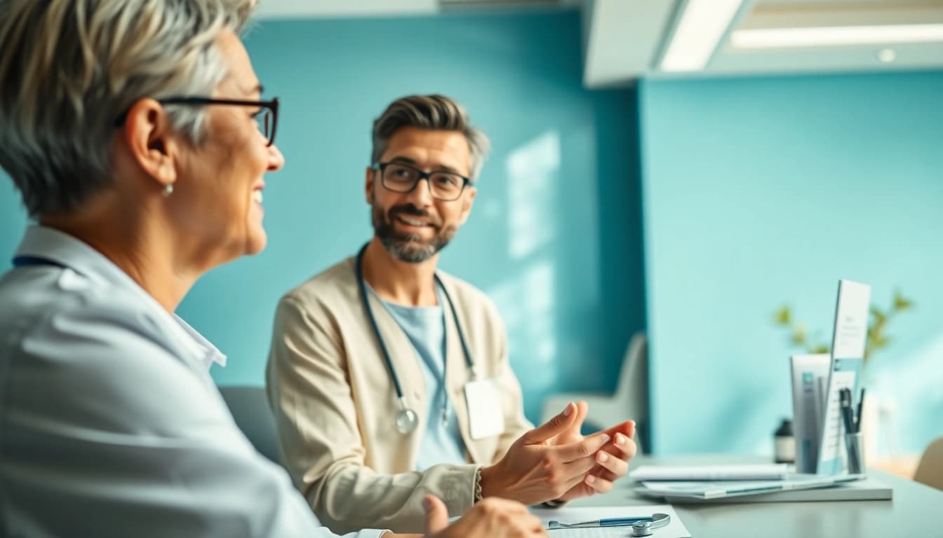 Engaging consultation with a healthcare provider at YourGP, exhibiting professionalism and attentiveness.