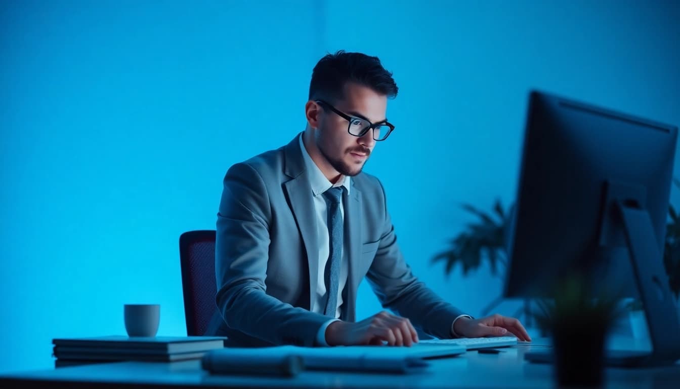 Calcolo ROI immobiliare: professionista che analizza dati per il flipping immobiliare.