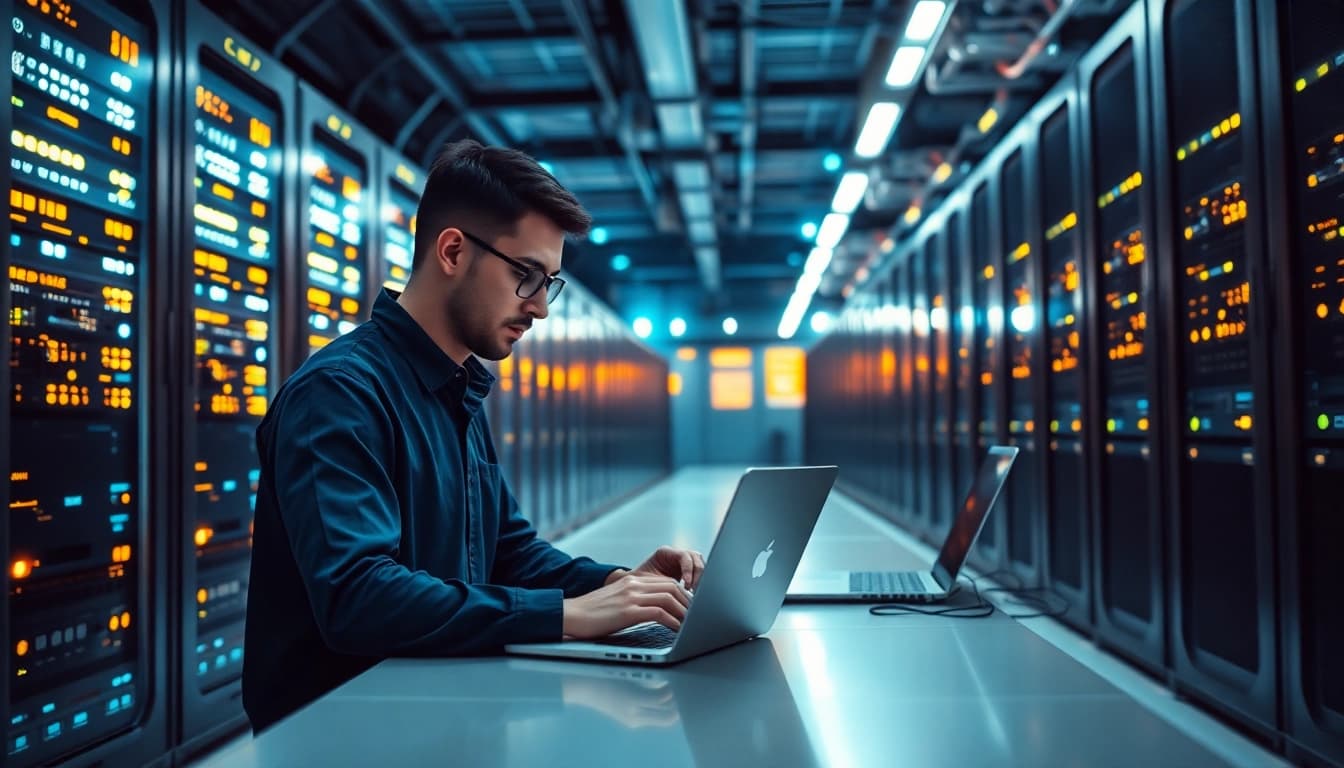 Explore VPS and RDP solutions at https://aminserve.com, showcasing a modern server hosting environment.