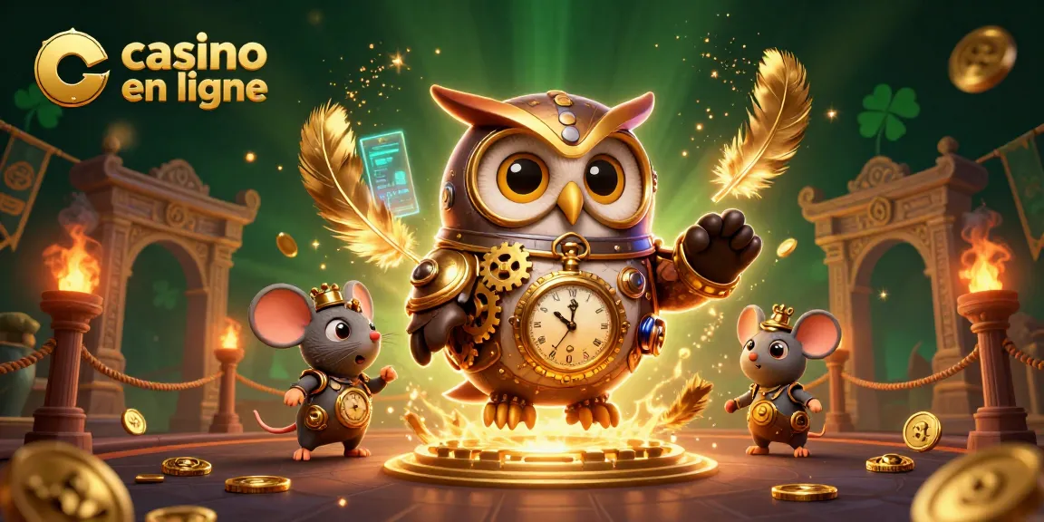 Découvrez le casino en ligne rempli de jeux palpitants avec l'hibou voyageur du temps.