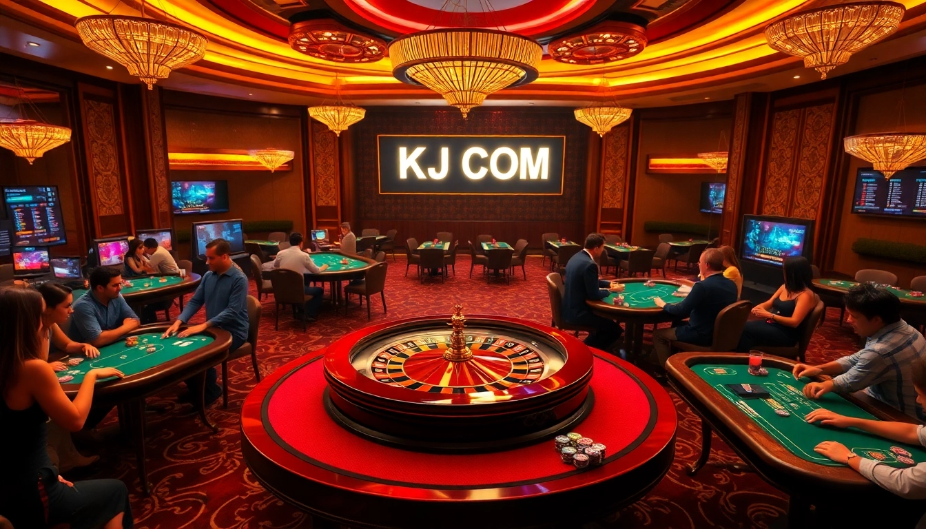 Experience the thrill of winning at KJC COM with lively table games and a luxurious casino atmosphere.