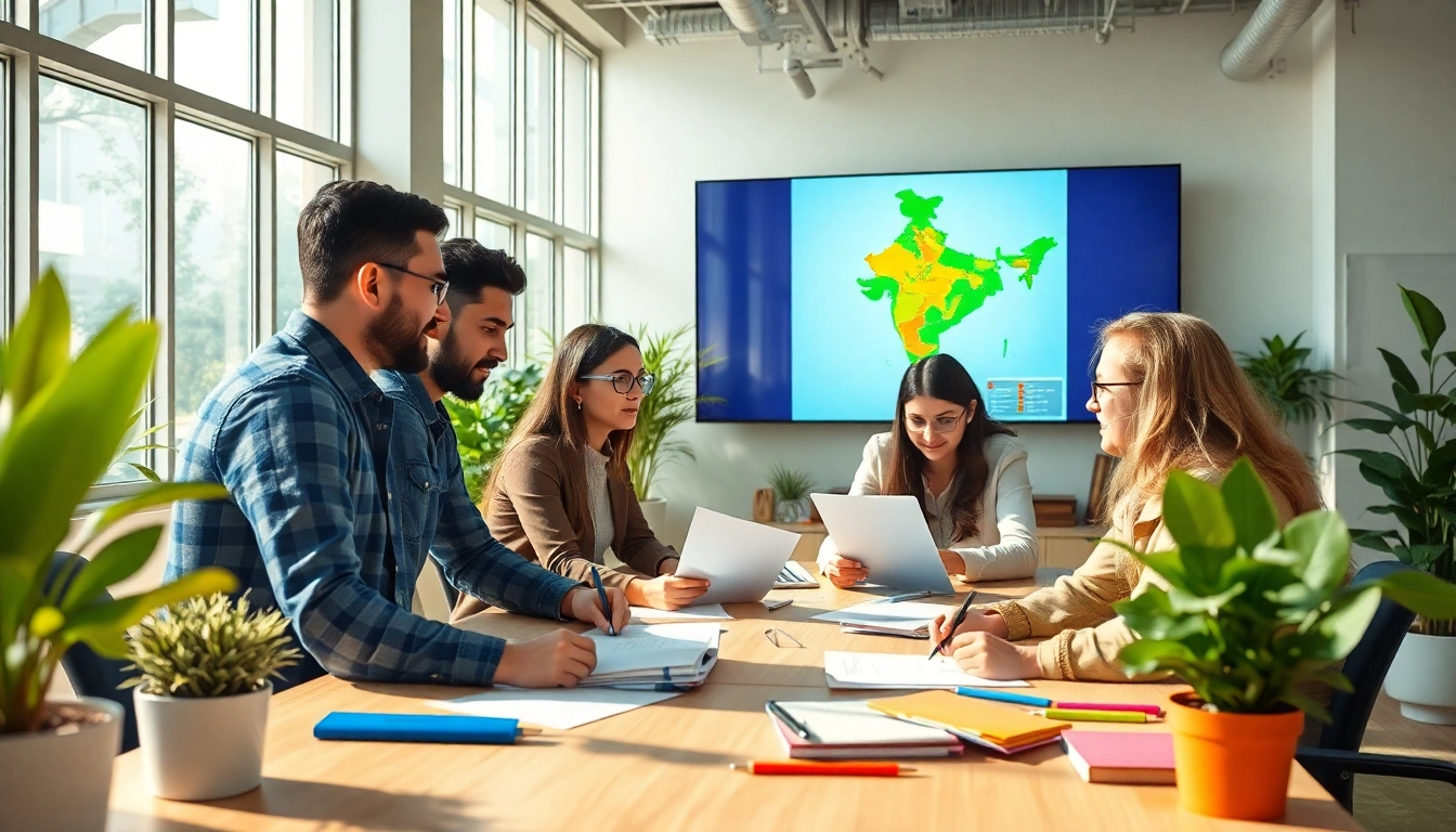 Crafting a strategic Press release India in a collaborative office environment.