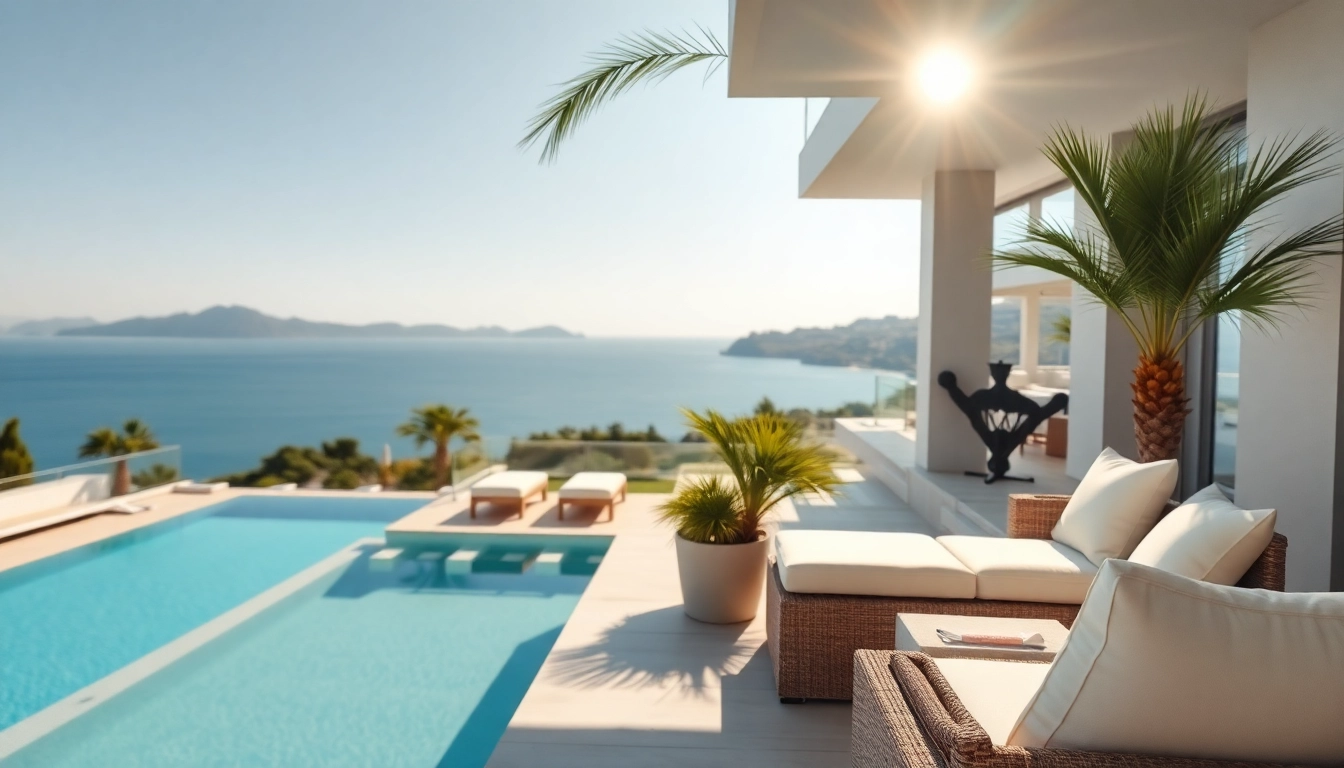 Showcase of Alanya property sale emphasizing luxurious villas with picturesque sea views.