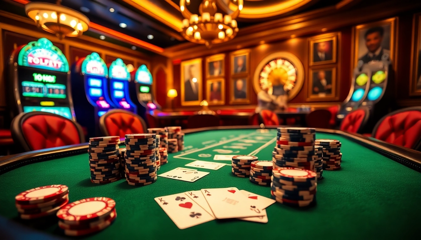 Experience the thrill of high-stakes play at https://www.bdjl.org/ with professional poker cards and vibrant casino lights.
