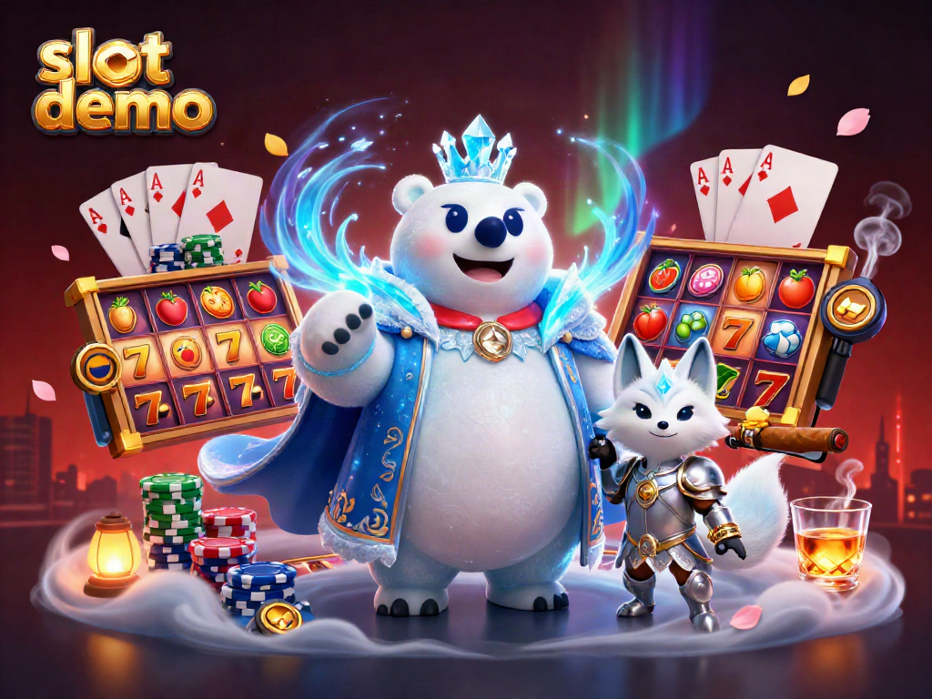 Experience the thrill of slot demo games in this enchanting casino scene.