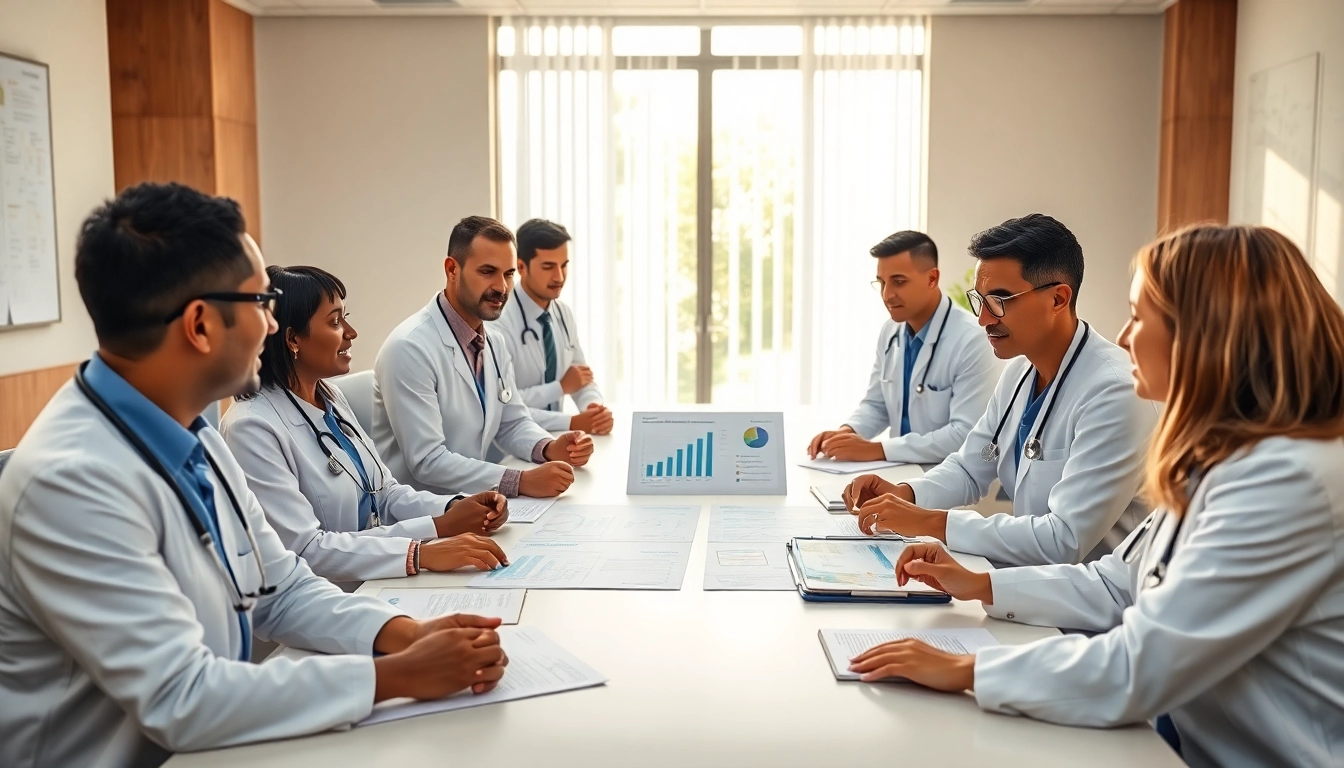 CQM certification discussions in a diverse healthcare team meeting.