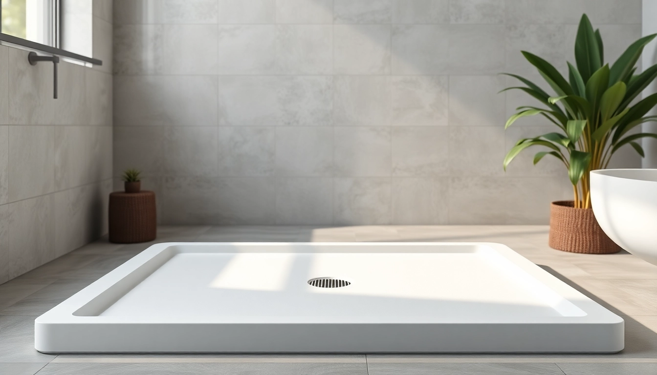 Installa il piatto doccia elegante in un moderno bagno con design minimali.