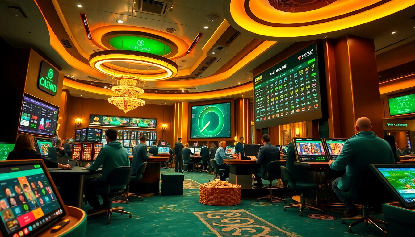 Visual representation of a reputable online gambling site, showcasing features of nhà cái uy tín with vibrant betting options.
