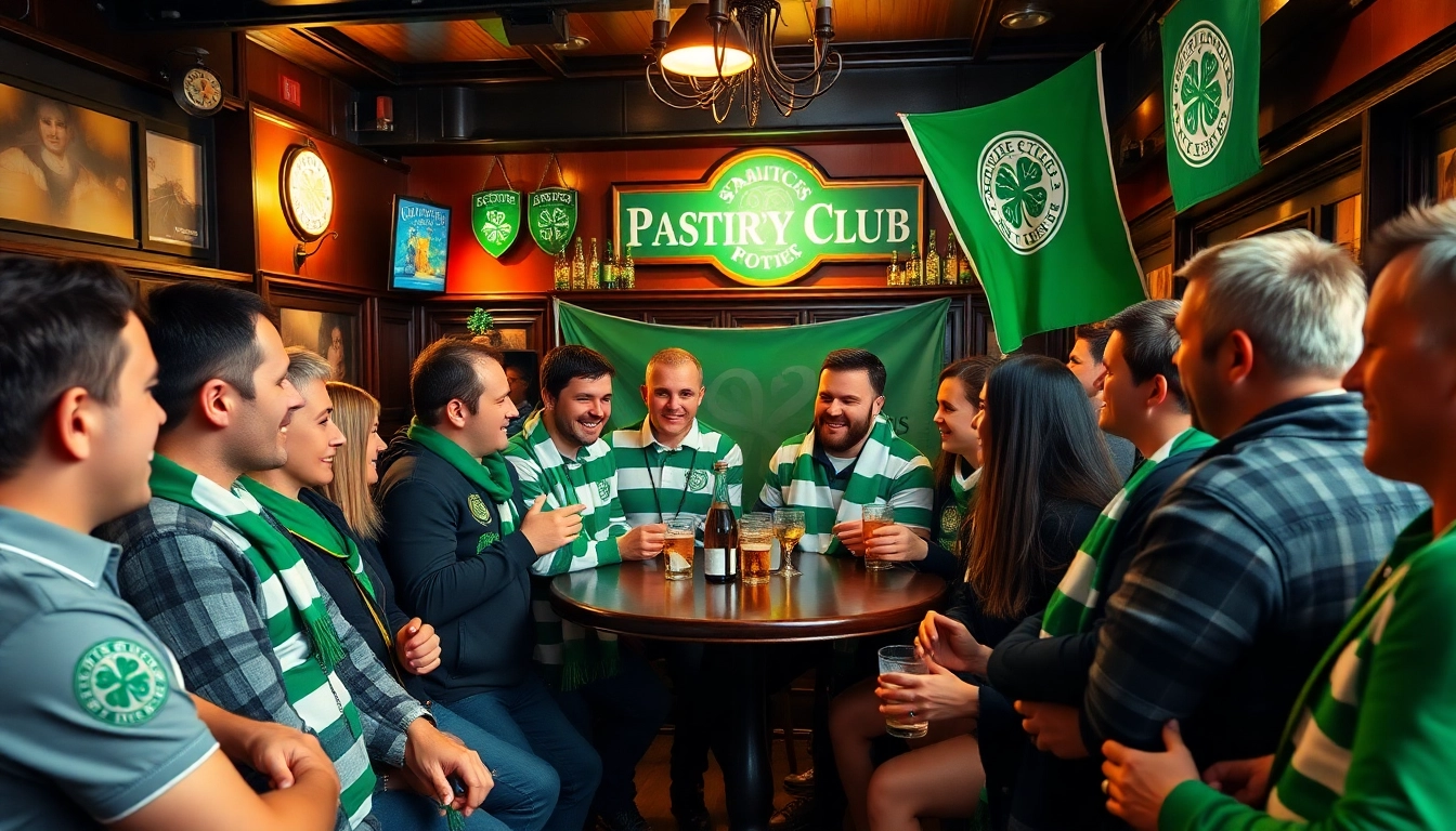 Mitglieder des csc hamburg feiern in Paddy's Bar, Enthusiasmus und Gemeinschaft.