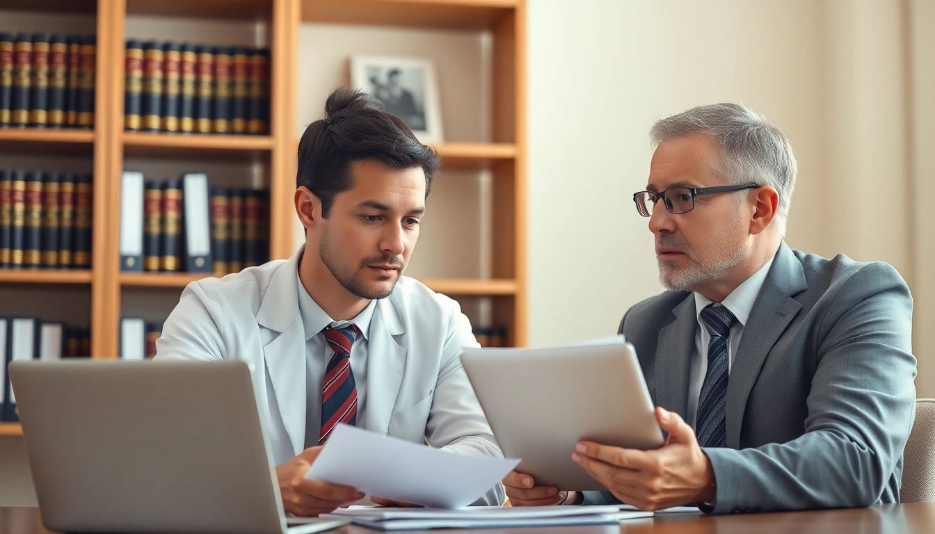 Fort Lauderdale workers compensation lawyer advising a client in a professional office setting.