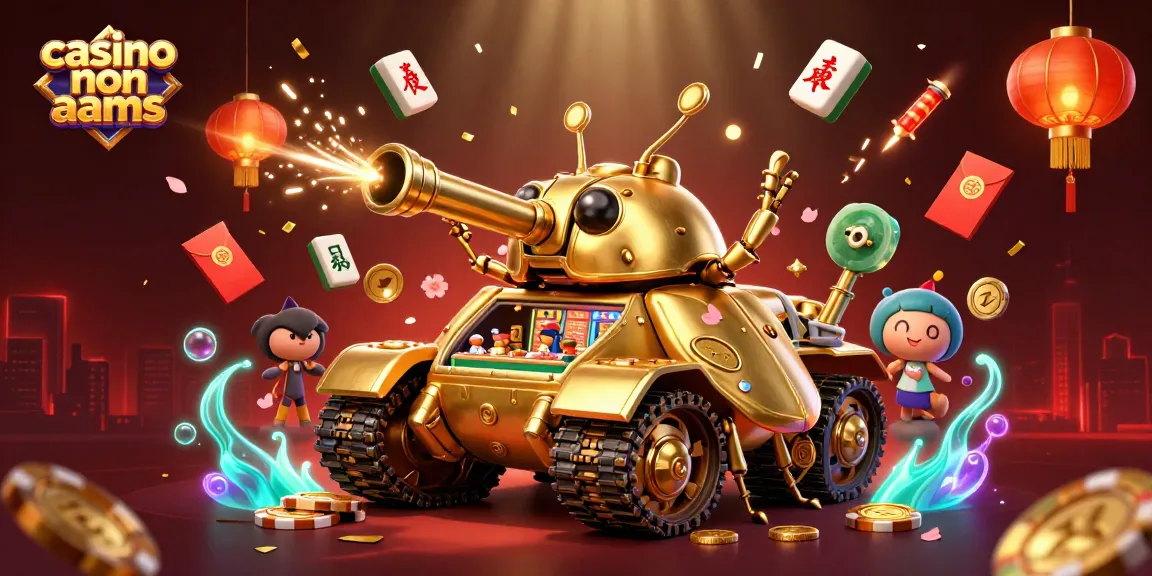 Giocare nel casino non AAMS con un carro armato d’oro e festoni di premi scoppiettanti.