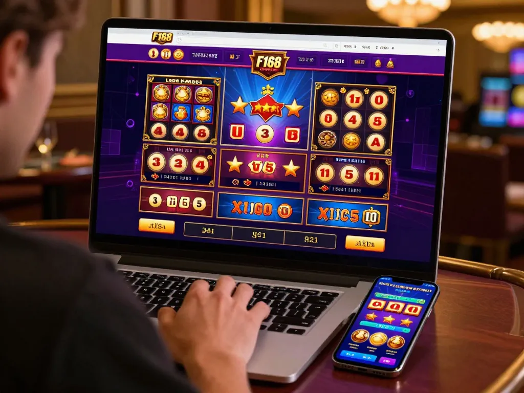 Engaging gameplay on F168 casino platform featuring interactive online slots and blackjack action.
