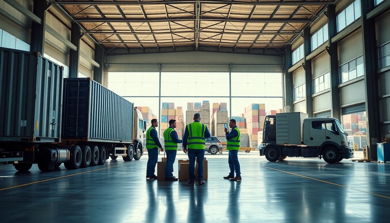 DDPexpert team efficiently managing logistics operations in a modern warehouse setting.