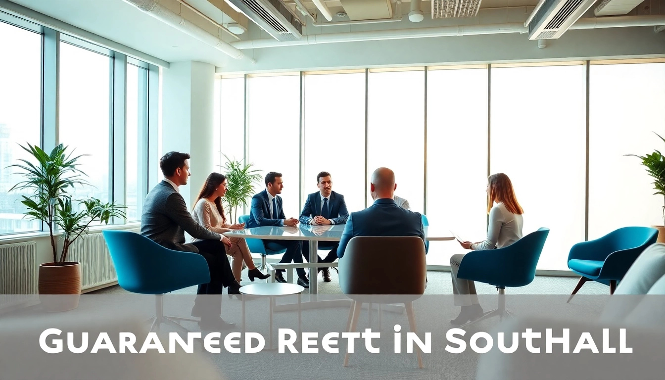 Secure guaranteed rent in Southall with professional landlords discussing strategies for steady income.