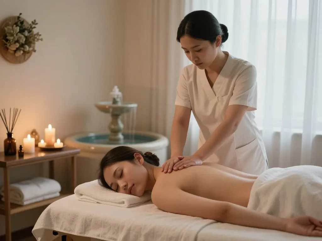 Expert therapist delivering a serene 천안스웨디시 massage experience in a calming spa.