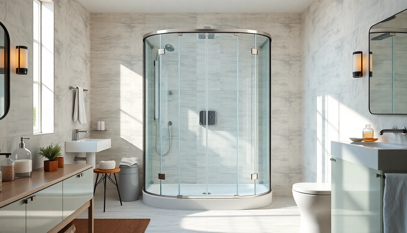 Duschkabine 90x90 mit modernem Design und eleganten Details in heller Badezimmerumgebung.