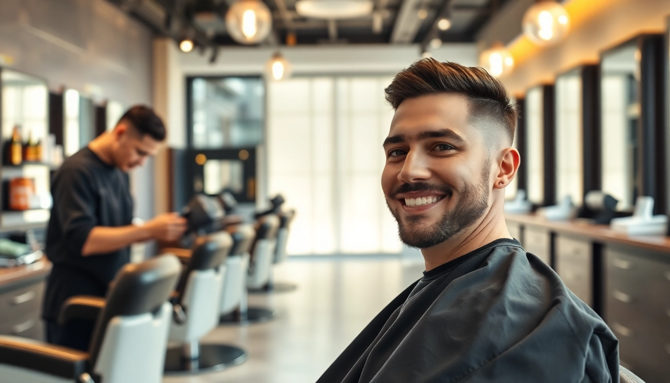 A barber specializing in non-surgical hair restoration at Ace of Fades 212, showcasing modern service.