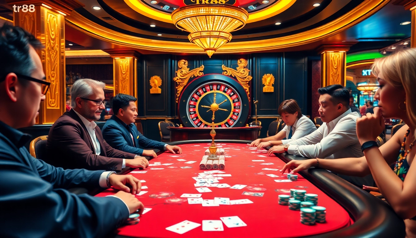 Experience the excitement of gambling at the high-stakes tr88 casino poker table.