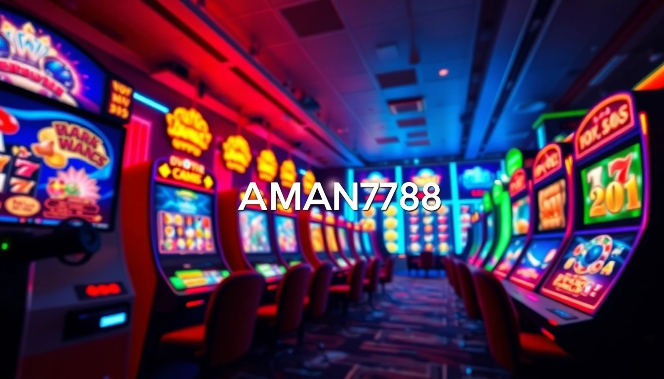 Exciting AMAN788 online slot game interface highlighting vibrant jackpots.