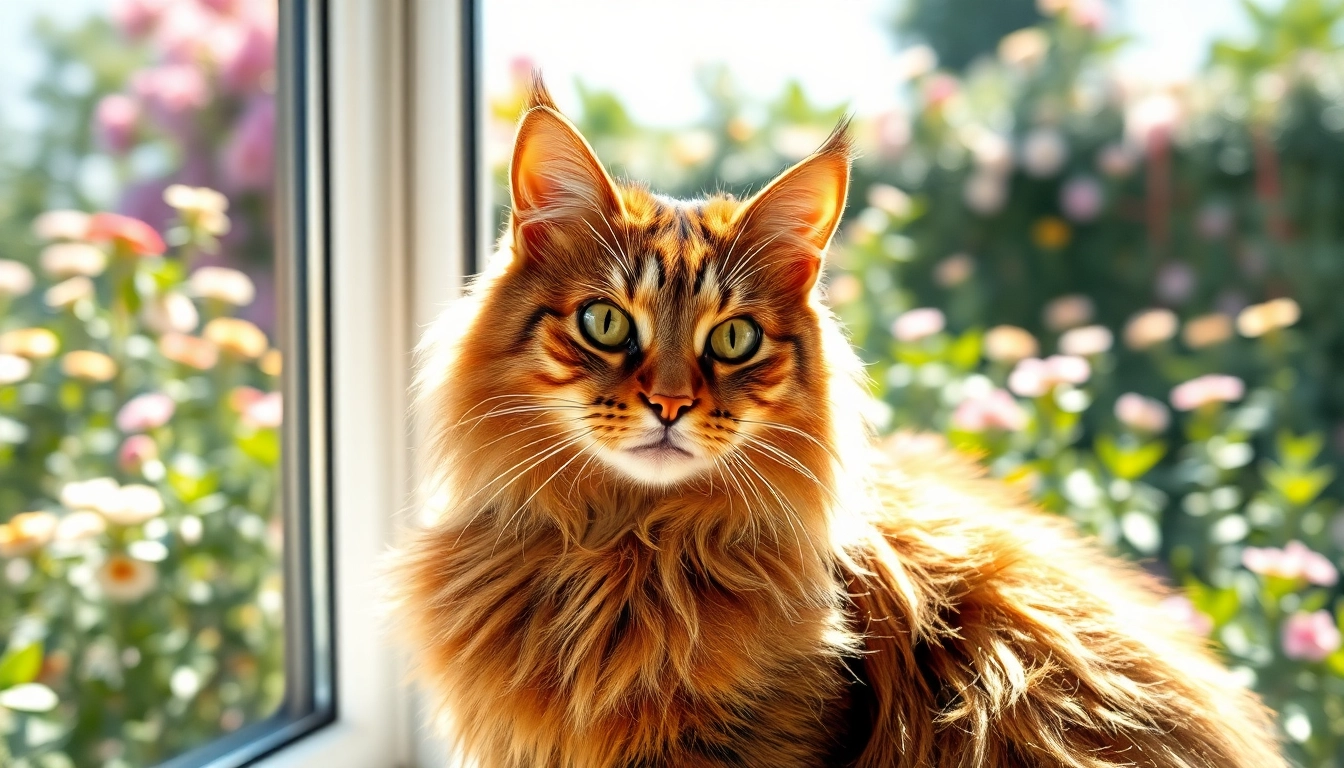Find Maine Coon cats for sale near me, with a majestic display in a sunlit room.