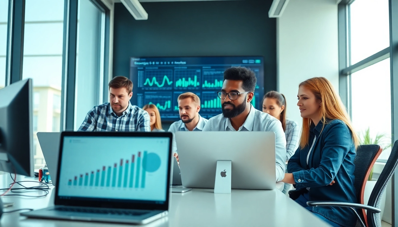 Efficient professionals demonstrating managed it services near me in a collaborative office setting.