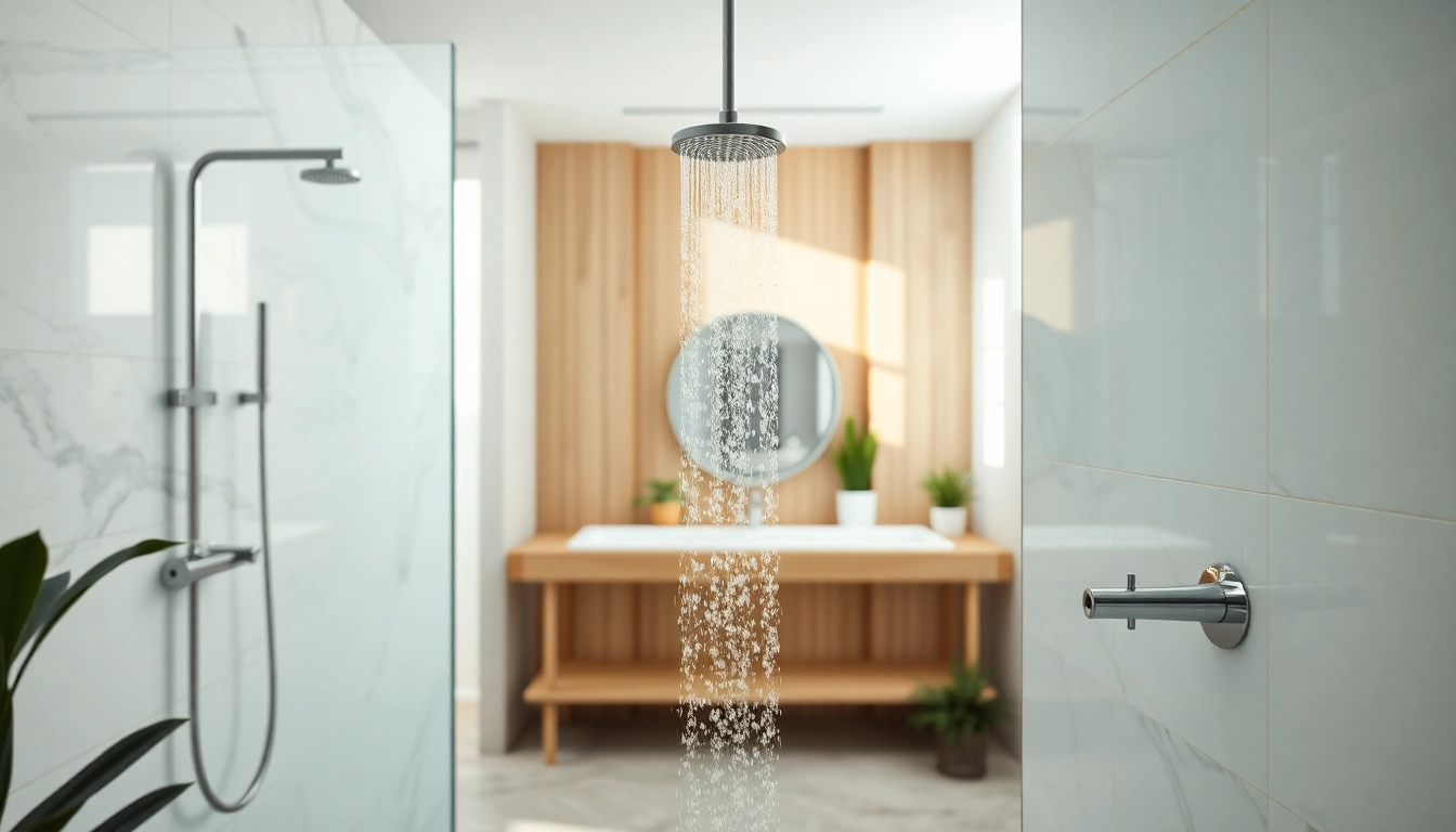Experience elegant showers that combine luxury and modern design in a serene bathroom setting.