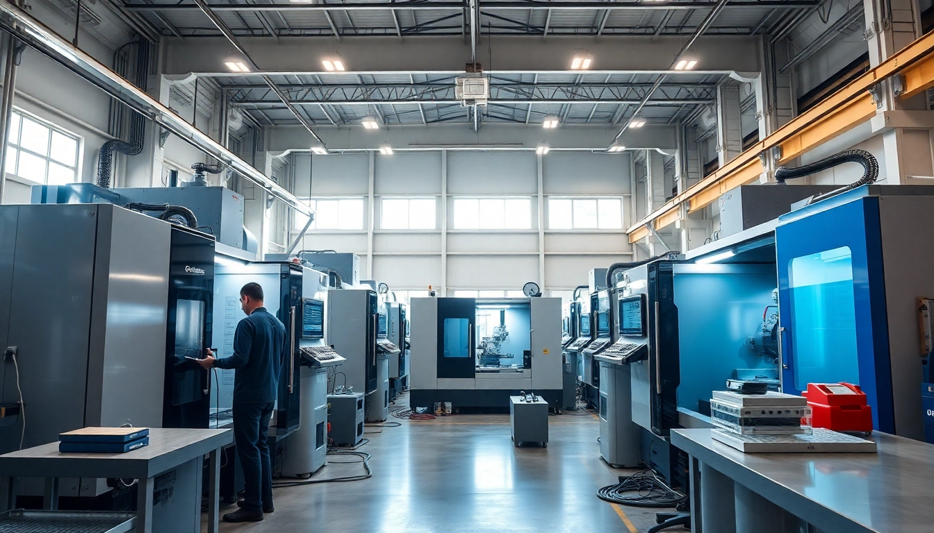 Showcase precision work in Chiheng Custom CNC Machining facility with advanced machinery and skilled operators.