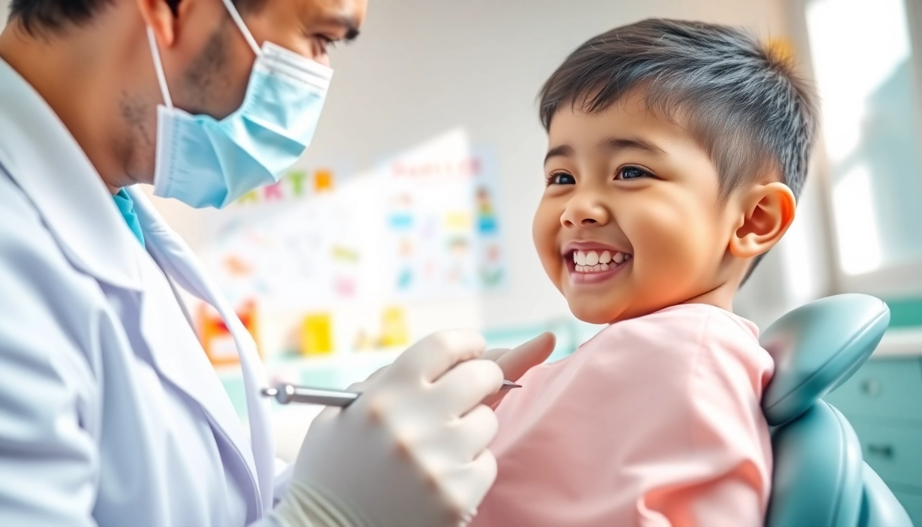 Experienced dentist hawthorn providing care to a child in a friendly clinic.