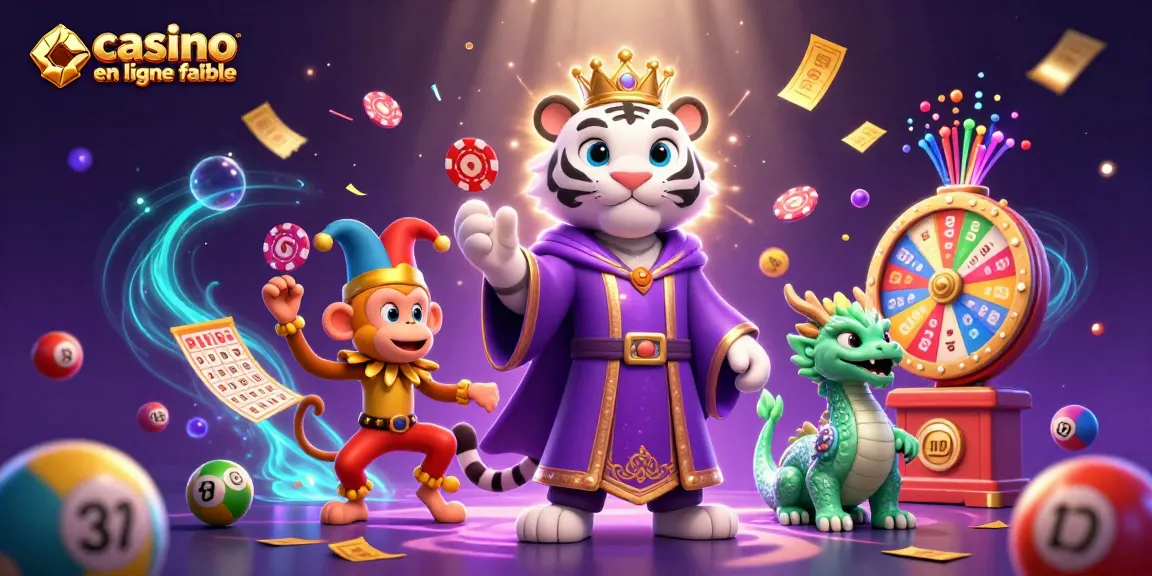 Découvrez "casino en ligne fiable" à travers une illustration captivante de tigre et singe, pour des jeux excitants.