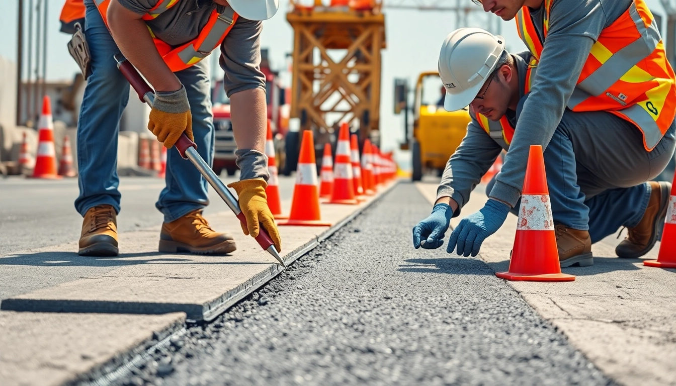 Dares Surfacing highlights expert pavement installation in a dynamic construction setting.