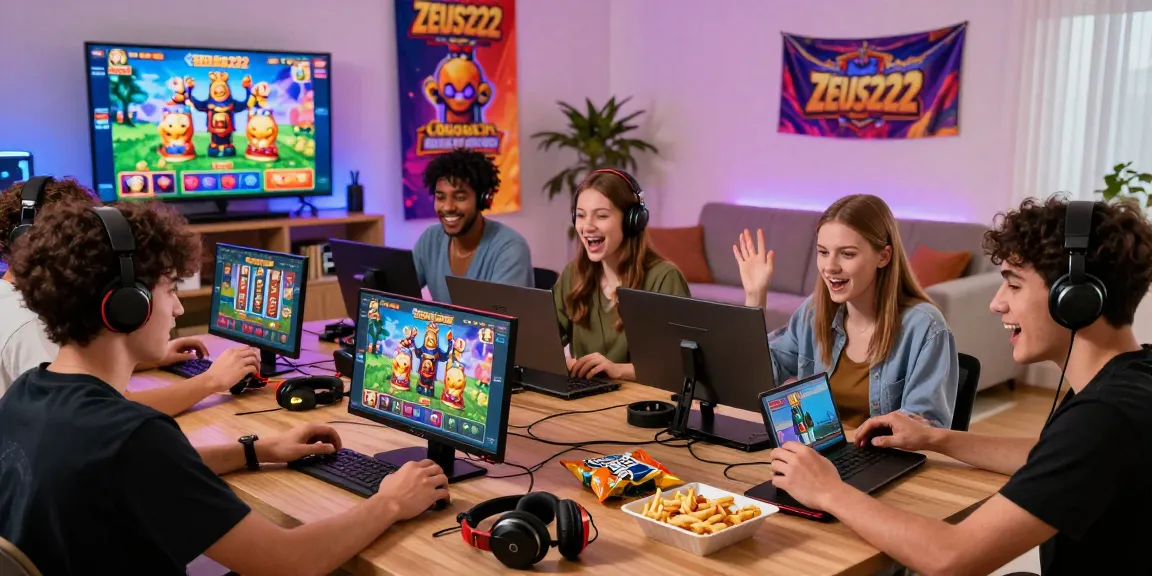 Exciting gaming session showcasing players immersed in ZEUS222 online slot game.