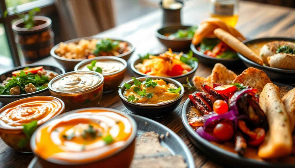 Charismatic culinary inspiration at https://foodies-magazin.de showcasing vibrant dishes on a rustic table.