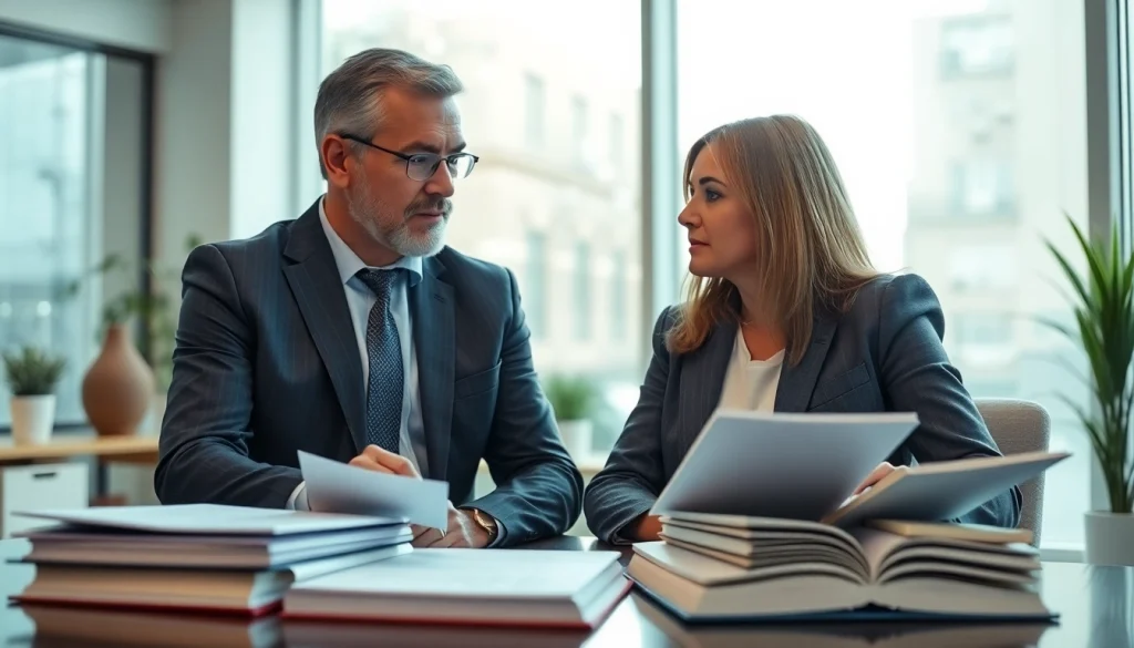 Consultation with a personal injury lawyer at https://www.marylandpersonalinjurylawyer.com, showcasing a supportive environment.