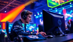 Check out the thrilling esports atmosphere at https://gamelevate.com where passionate gamers compete.