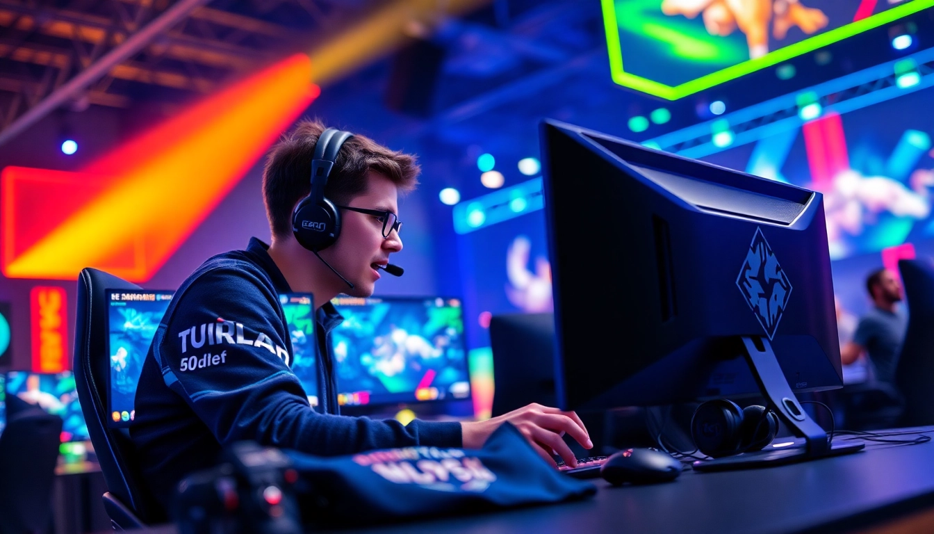 Check out the thrilling esports atmosphere at https://gamelevate.com where passionate gamers compete.