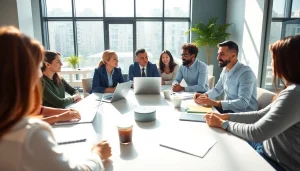 Effizientes Brainstorming bei https://zukunftkapital.de in einem modernen Büro mit vielfältigen Teilnehmern.